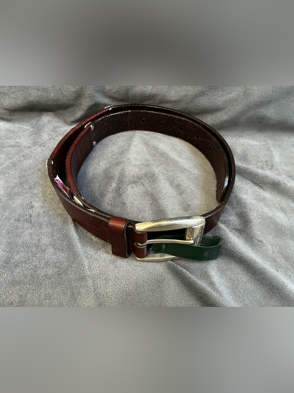 Women’s Fossil Brown Leather Belt with Silver Buckle - Picture 13 of 13